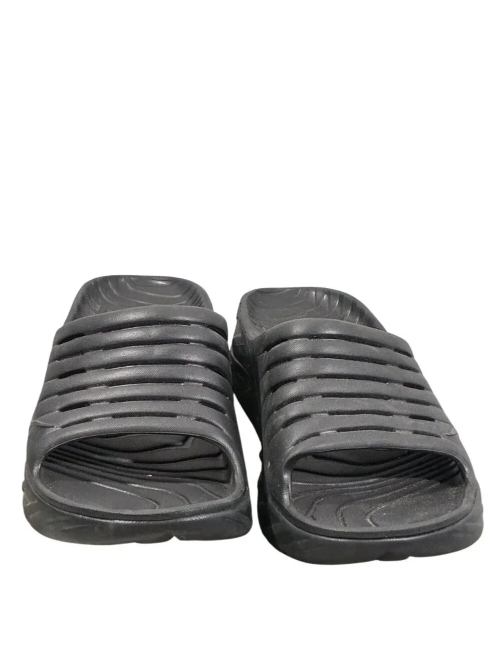 Hoka One One Ora Recovery Slide 2 sandals Black Size 11 Comfortable Lightweight